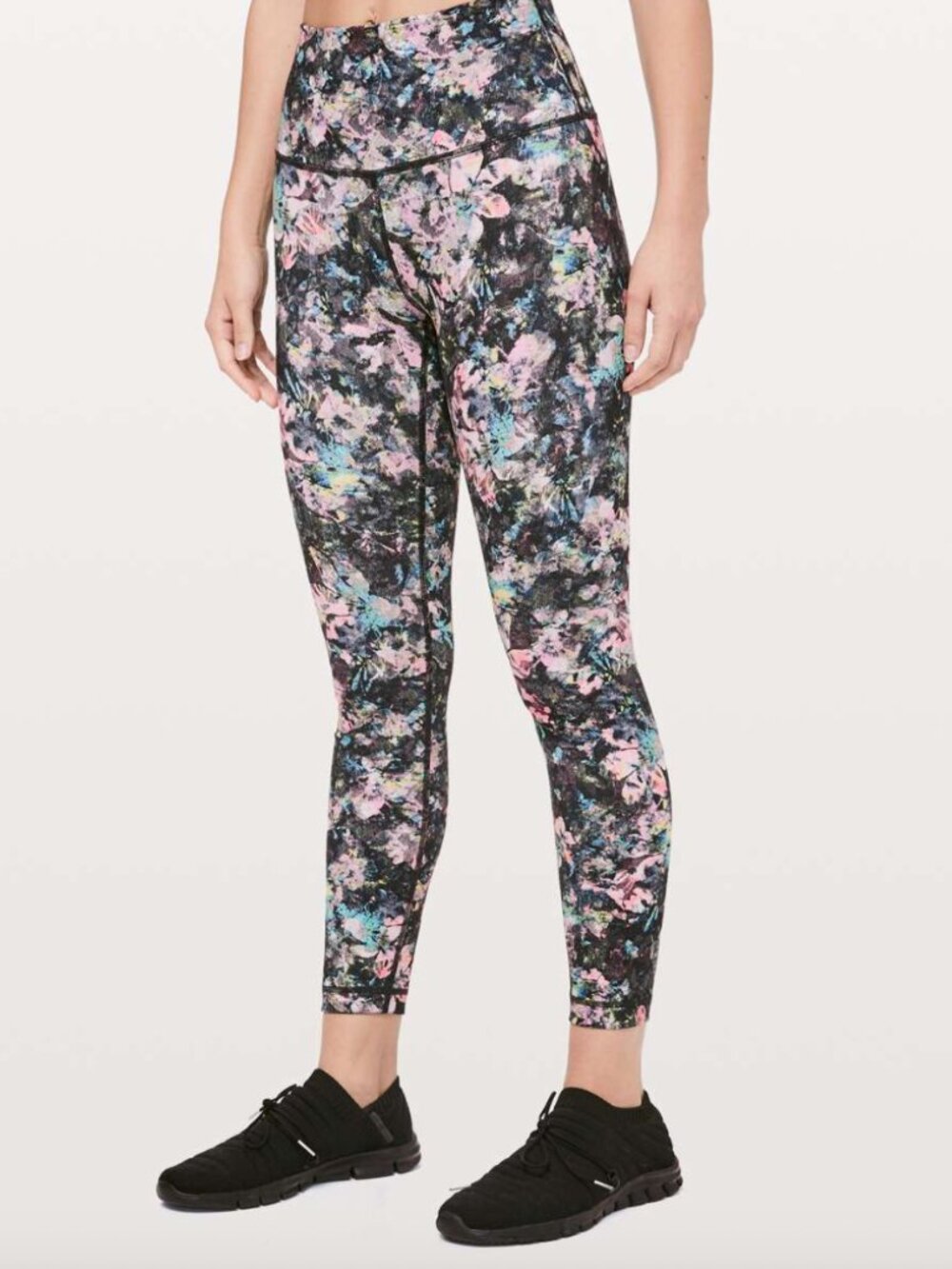 Lululemon Dappled Daze Multi Floral Wunder Under High Waist 7/8 25" Leggings